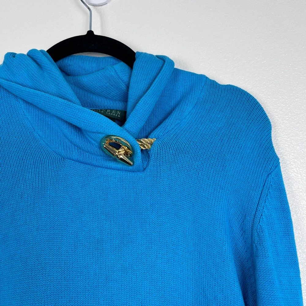 Lauren‎ Ralph Lauren Women's Knit Sweater Blue Sz XL
